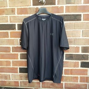 Under Armour Black Fitted Heat Gear Shirt